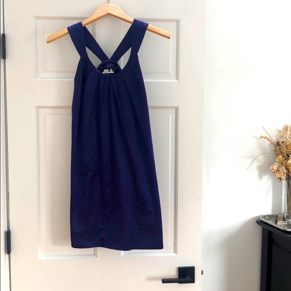 Purple silk mini dress/tunic